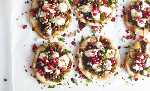 LAMB AND POMEGRANATE FLATBREAD